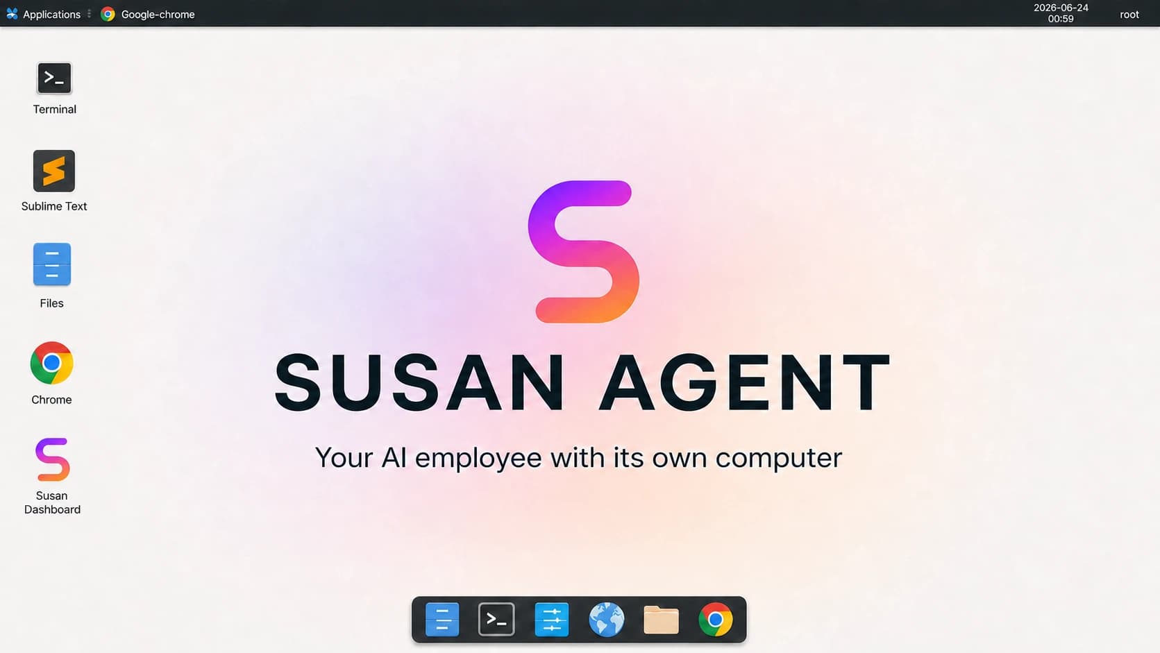 Susan's Live Computer desktop that your team can watch and take over.